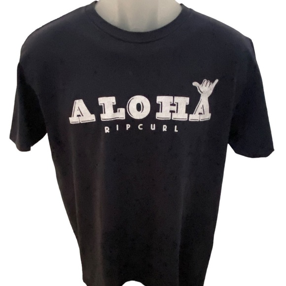 RIP CURL “Aloha” Shaka Hang Loose Tee Shirt Men L Large - Picture 1 of 4